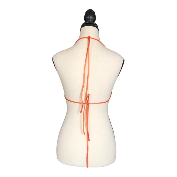 ☀️⛵️THATSSOFETCH ALANNAH CROP TOPS SATIN ORANGE🏖️🐠 - Picture 4 of 11